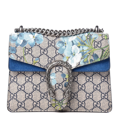 Gucci GG Supreme Monogram Blooms Mini Dionysus Shoulder Bag Blue 1 of 10