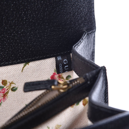 Gucci Calfskin Web Floral Embroidered Medium Dionysus Shoulder Bag Black 10 of 10