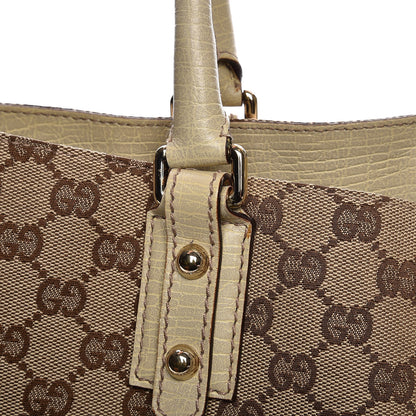 Gucci Monogram Medium Hasler Tote Off White 10 of 12