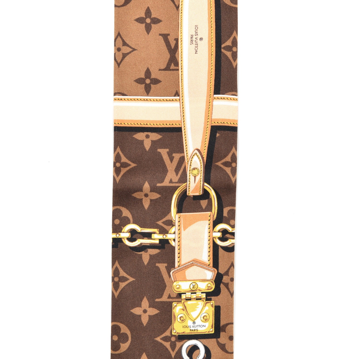 Louis Vuitton Silk Monogram Confidential Bandeau Brown 4 of 7