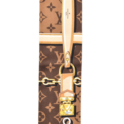 Louis Vuitton Silk Monogram Confidential Bandeau Brown 4 of 7