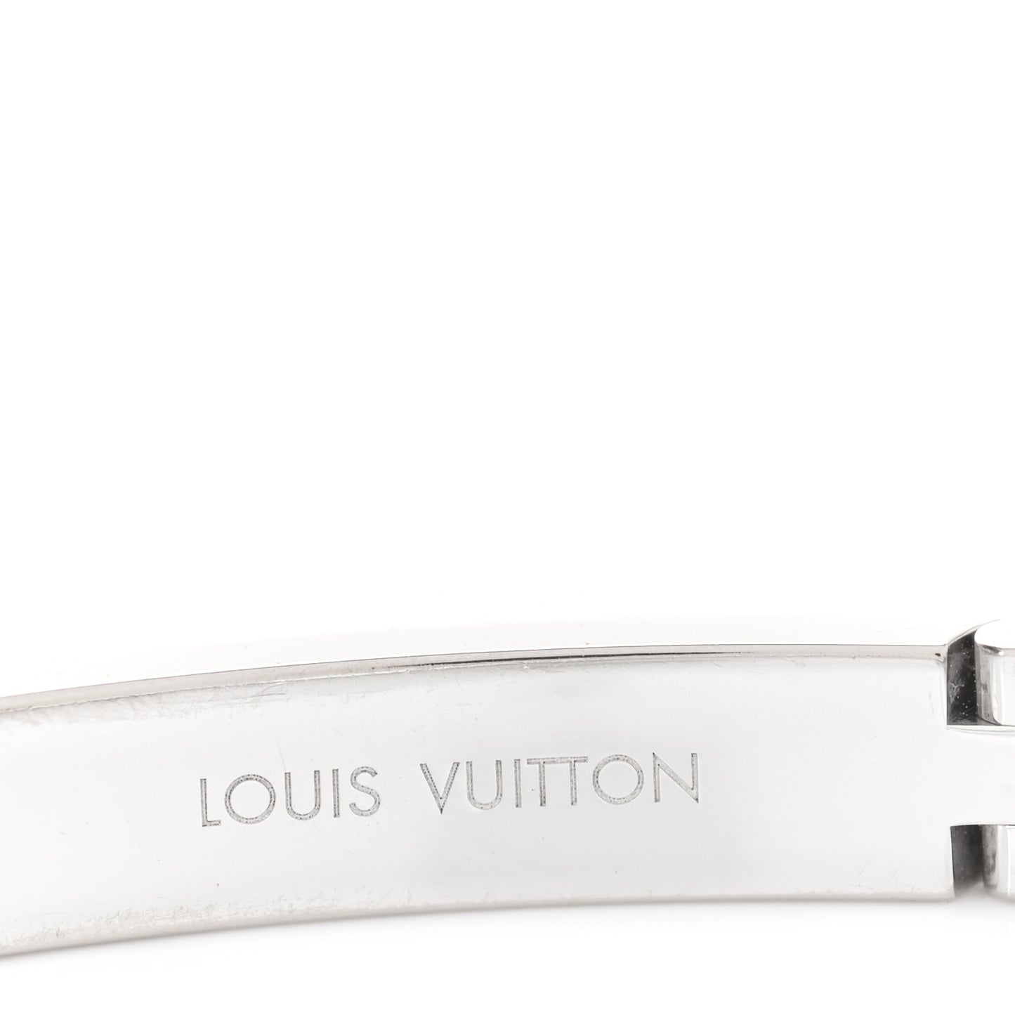 18K White Gold Diamond Empreinte Bangle Bracelet 15