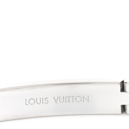 Louis Vuitton 18K White Gold Diamond Empreinte Bangle Bracelet 15 4 of 5