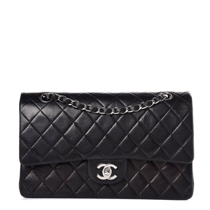 Chanel Lambskin Quilted Medium Double Flap Black 1 of 8