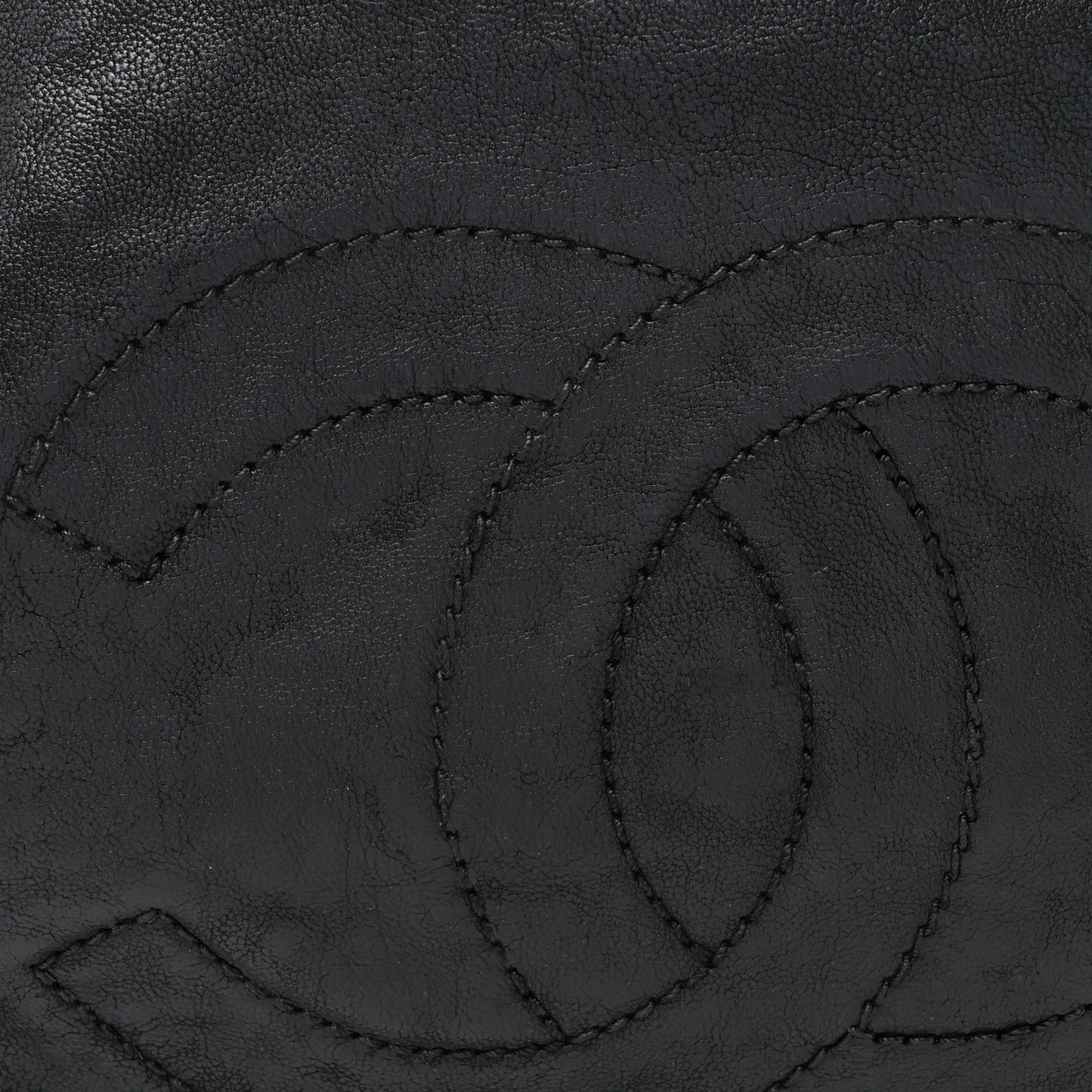 Calfskin Modern Chain Hobo Black