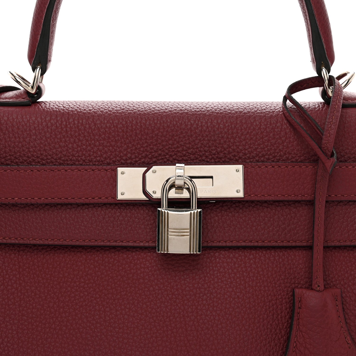 Hermes Togo Kelly Retourne 28 Rouge Grenat 5 of 13