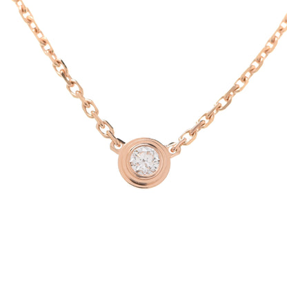 Cartier 18K Pink Gold Diamond XS D'Amour Pendant Necklace 4 of 6