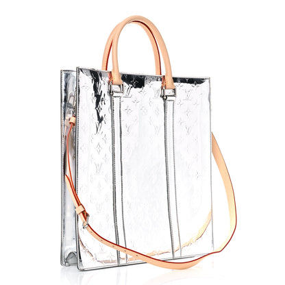 Louis Vuitton Monogram Mirror Sac Plat NM Silver 3 of 13