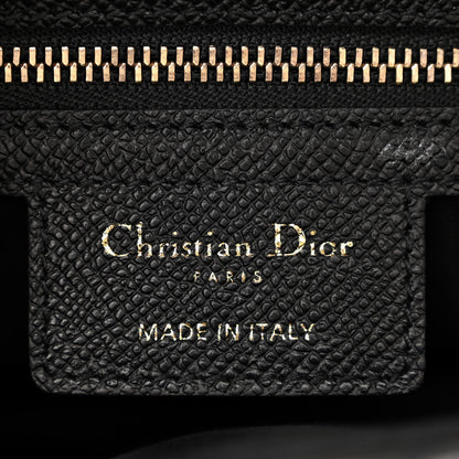 Christian Dior Grained Calfskin Saddle Bag Black 6 of 10