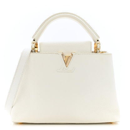 Louis Vuitton Taurillon Capucines BB Blanc Casse 1 of 14