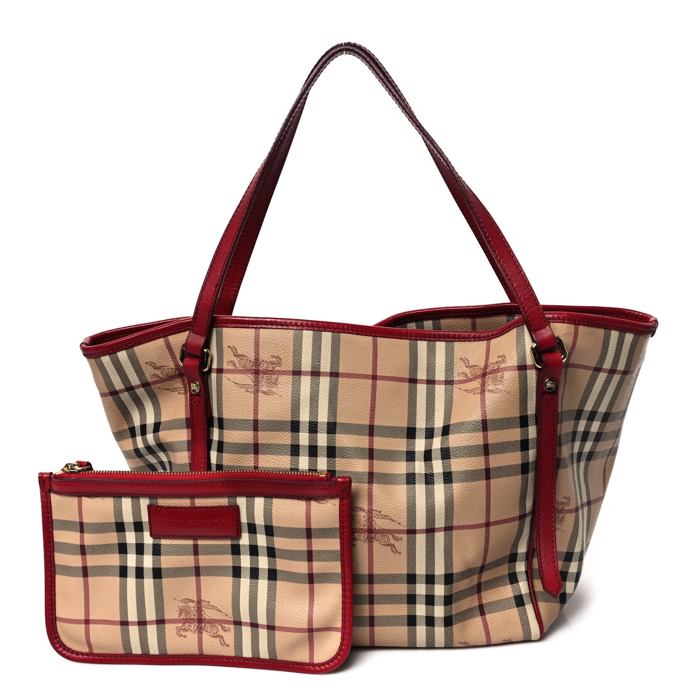 Haymarket Check Small Canterbury Tote Military Red