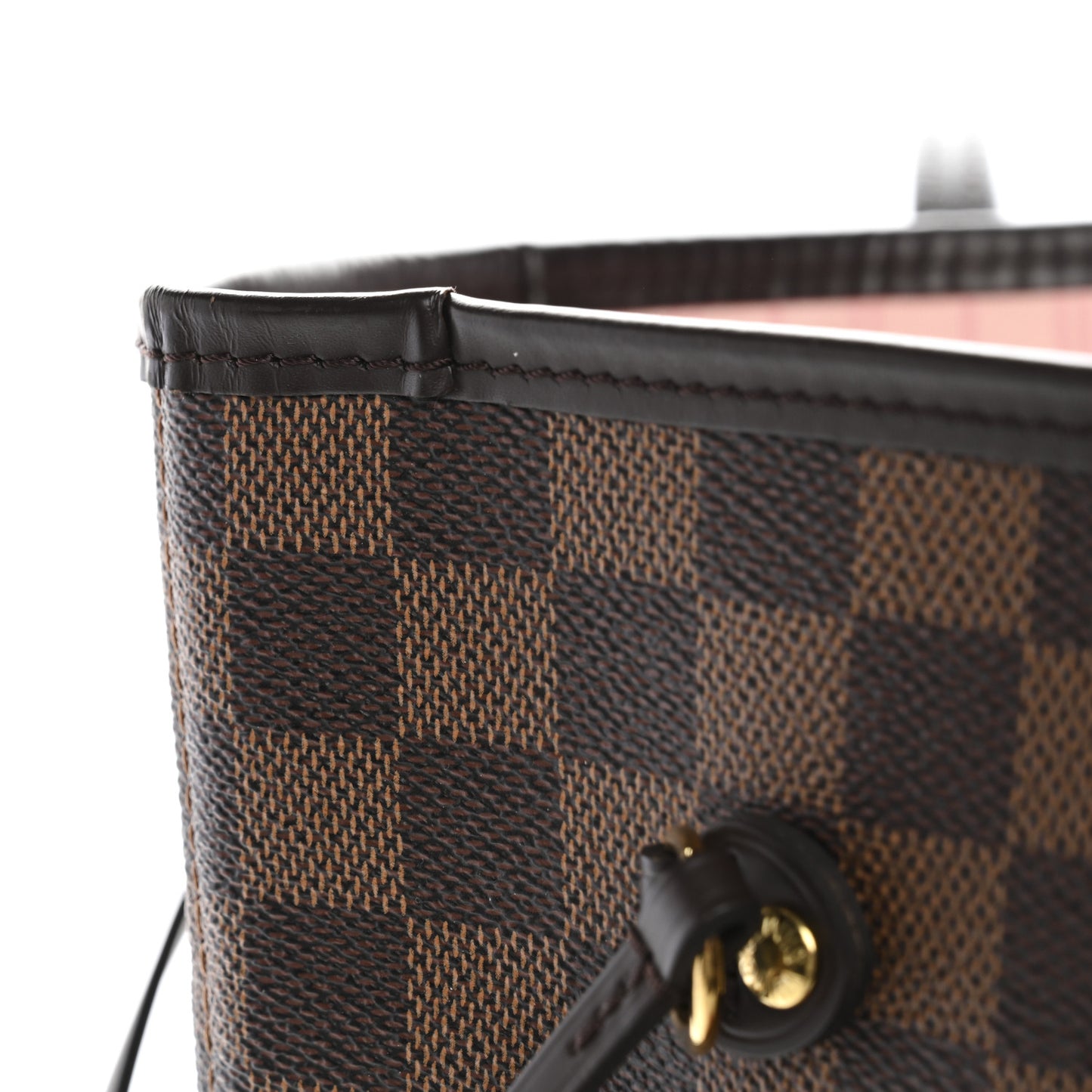 Damier Ebene Neo Neverfull MM Rose Ballerine