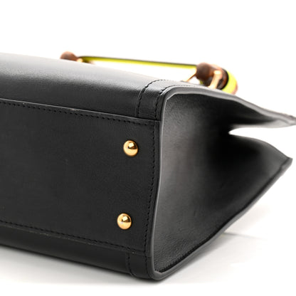 Gucci Calfskin Small Diana Tote Bag Black Yellow Fluo 10 of 10