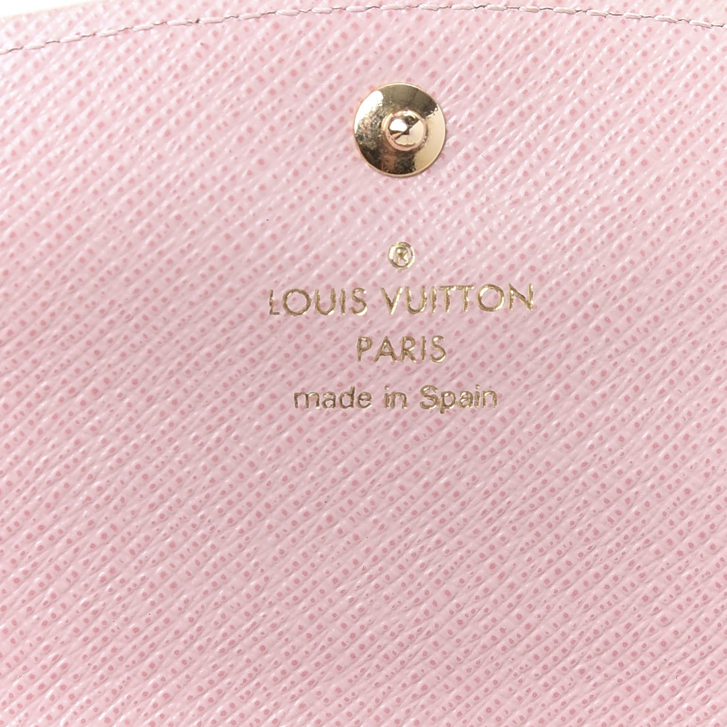 Louis Vuitton Damier Ebene Caissa Wallet Rose Ballerine 7 of 10