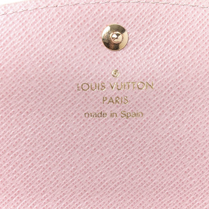 Louis Vuitton Damier Ebene Caissa Wallet Rose Ballerine 7 of 10