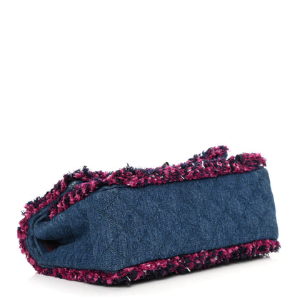 Chanel Denim Tweed 2.55 Reissue 225 Flap Blue Dark Pink 3 of 9