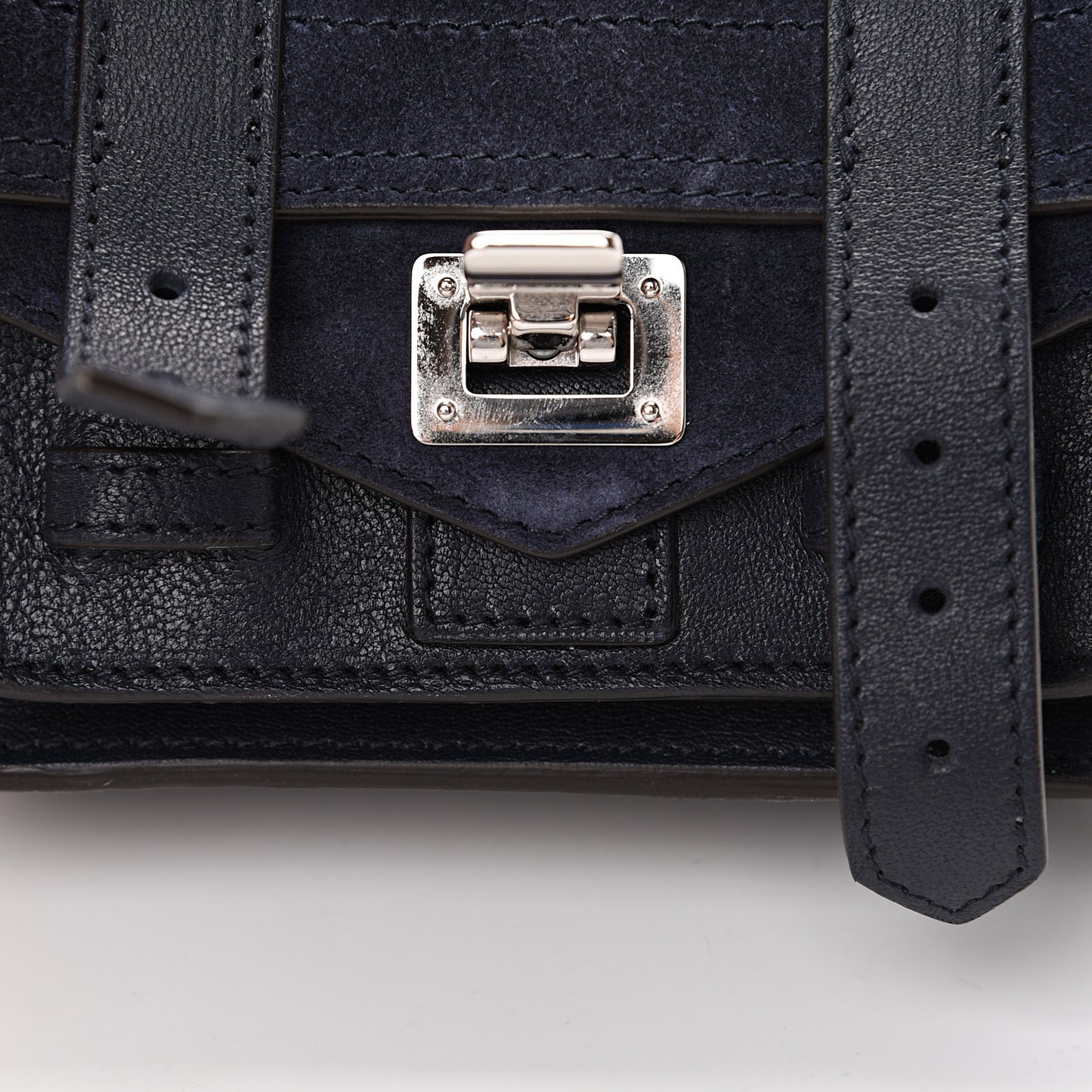 Suede Micro PS1 Satchel Dark Navy