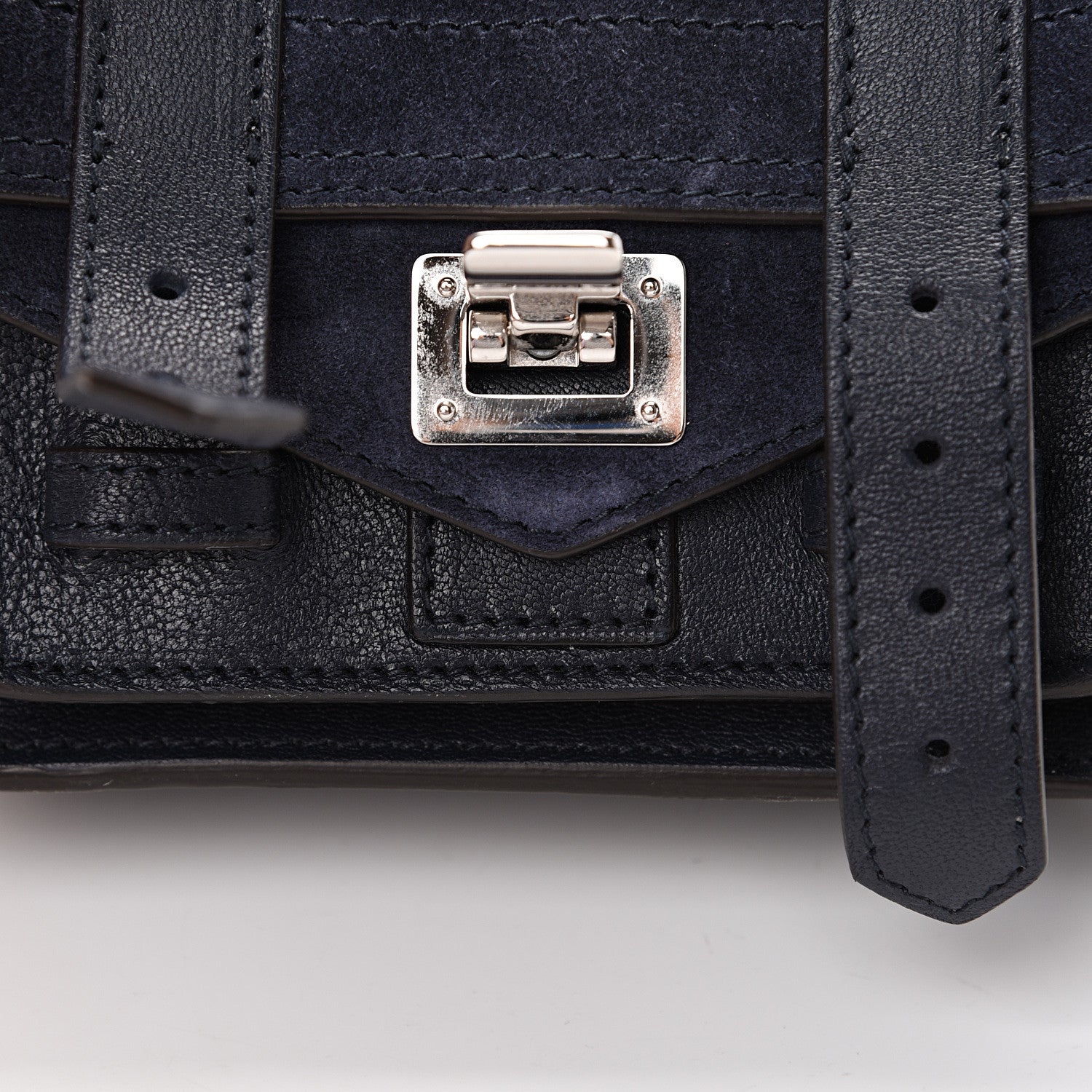 Proenza Schouler Suede Micro PS1 Satchel Dark Navy 7 of 12