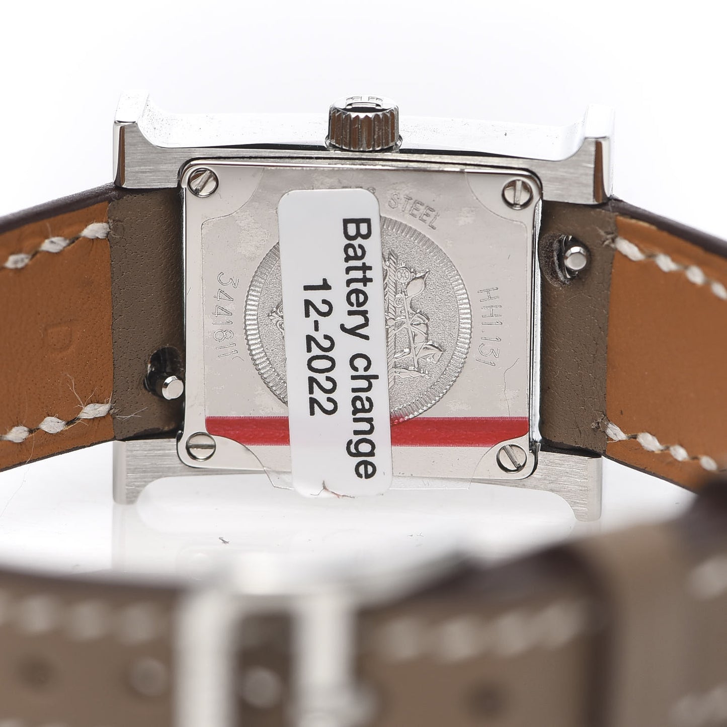 Stainless Steel Swift Diamond Bezel Mother of Pearl 17.2mm Heure H Hour Quartz Watch Etoupe