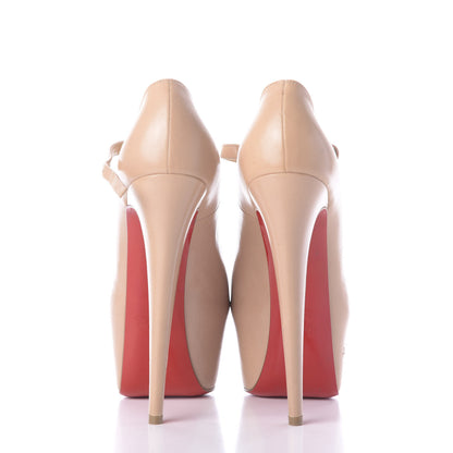 Christian Louboutin Kid Lady Daf 160 Pumps 38 Nude 5 of 11