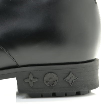 Louis Vuitton Calfskin Mens Formal Derby Shoes 8.5 Black 13 of 15