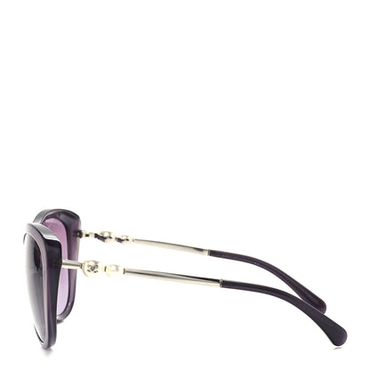 Chanel Acetate Polarized Butterfly Winter Pearl Sunglasses 5339-H-A Purple 3 of 8