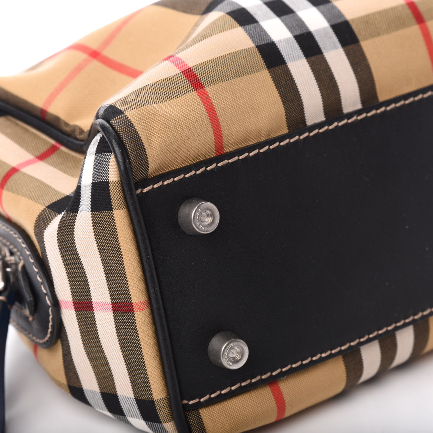 Burberry Vintage Check Washbag Canvas Blue 5 of 9