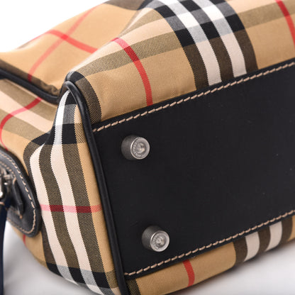 Burberry Vintage Check Washbag Canvas Blue 5 of 9