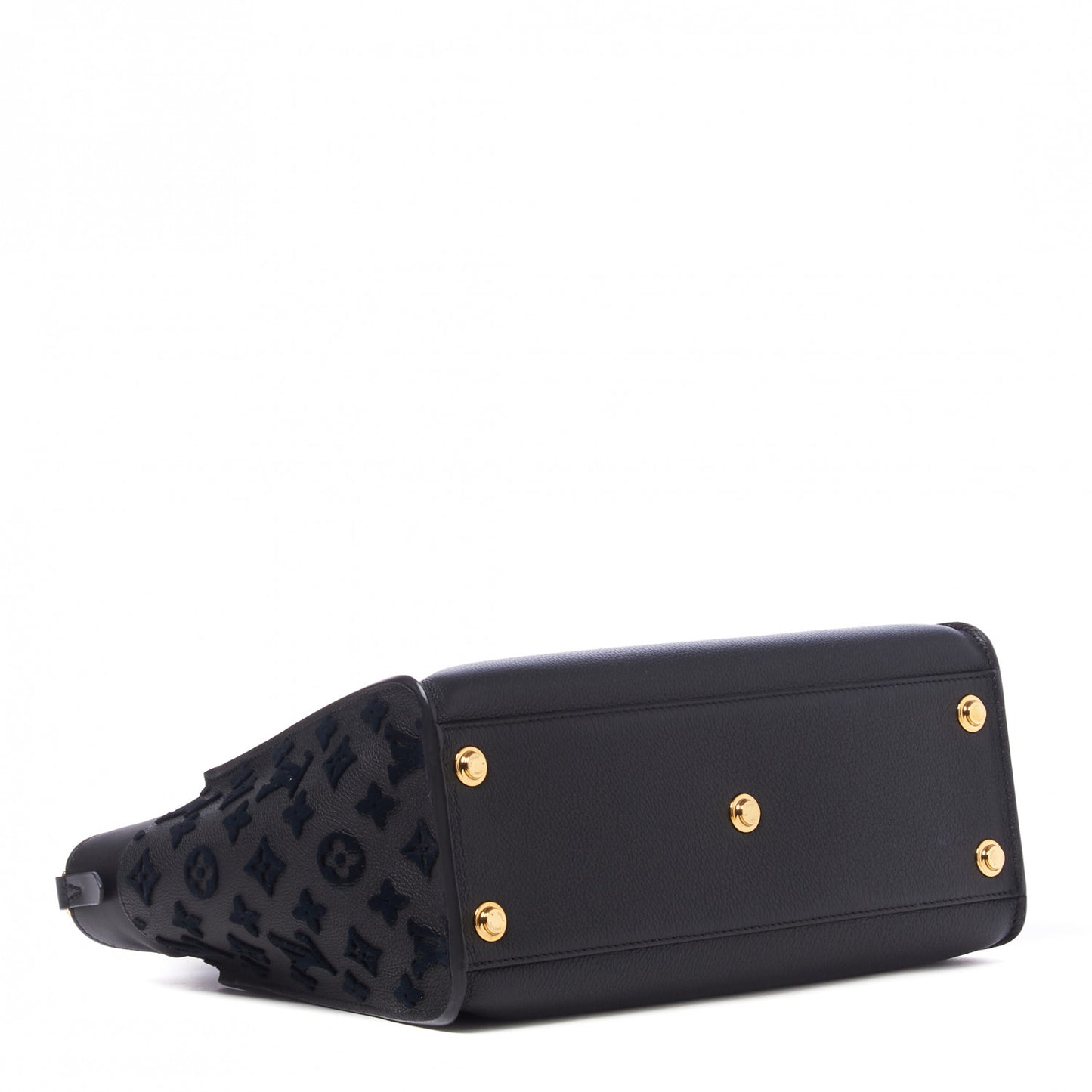 Calfskin Monogram Tufting On My Side Black