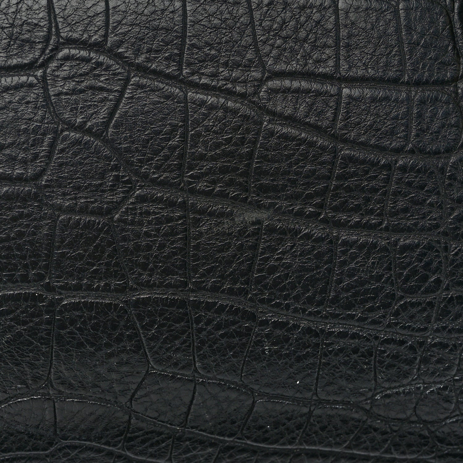 Chanel Calfskin Crocodile Embossed Large Cocodile Shopping Tote Black 12 of 12