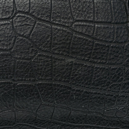 Chanel Calfskin Crocodile Embossed Large Cocodile Shopping Tote Black 12 of 12
