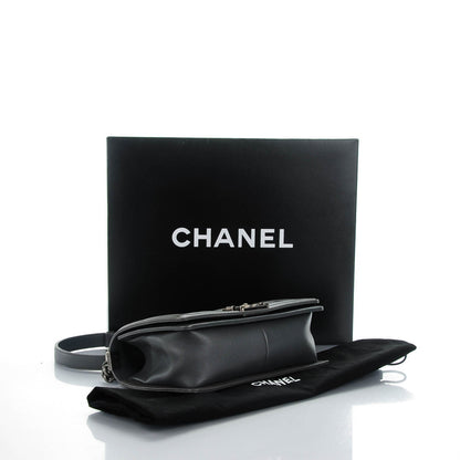 Chanel Calfskin Double Stitch Medium Boy Flap Grey 4 of 7