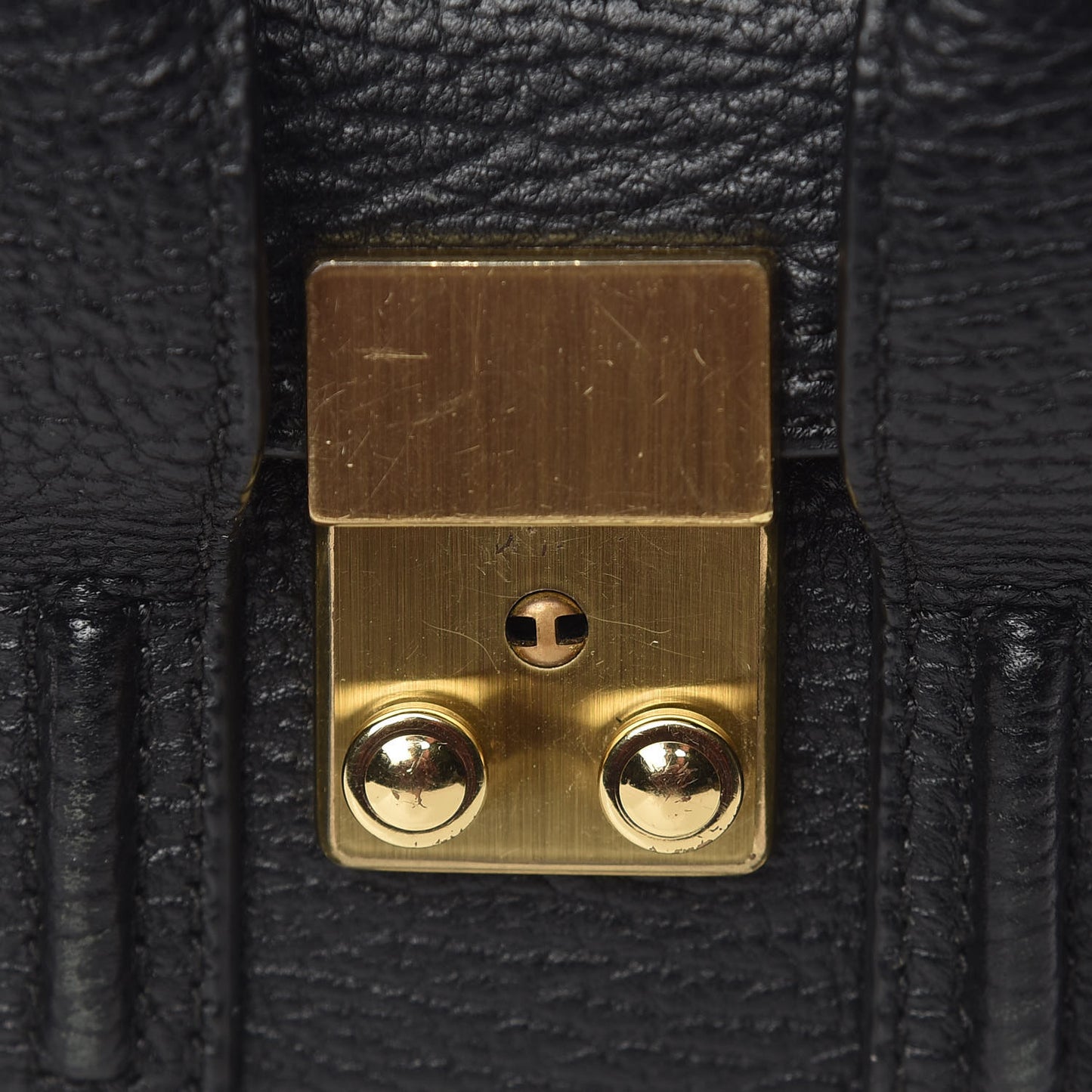 3.1 Textured Calfskin Nano Pashli Satchel Black