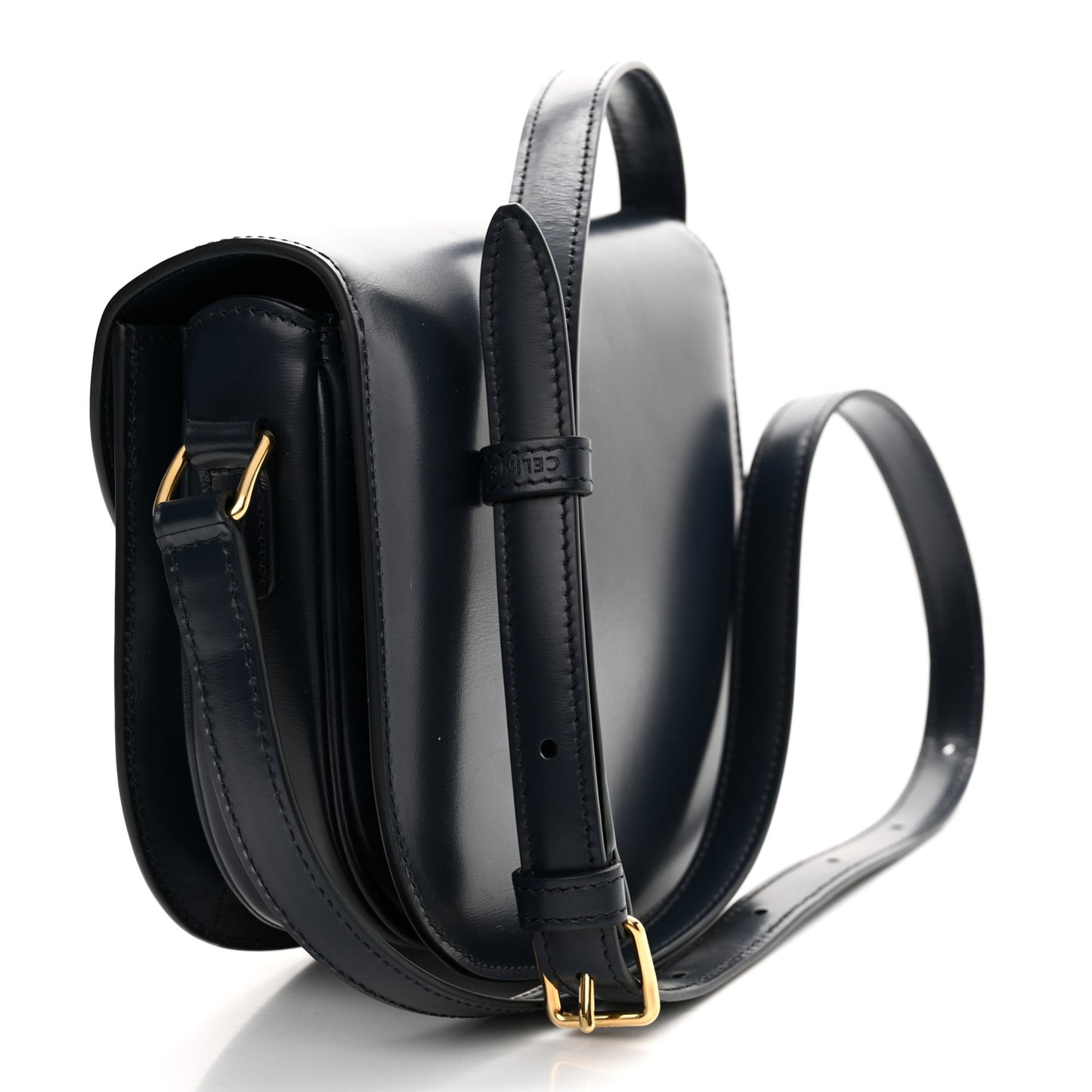 Shiny Calfskin Teen Besace Navy Blue