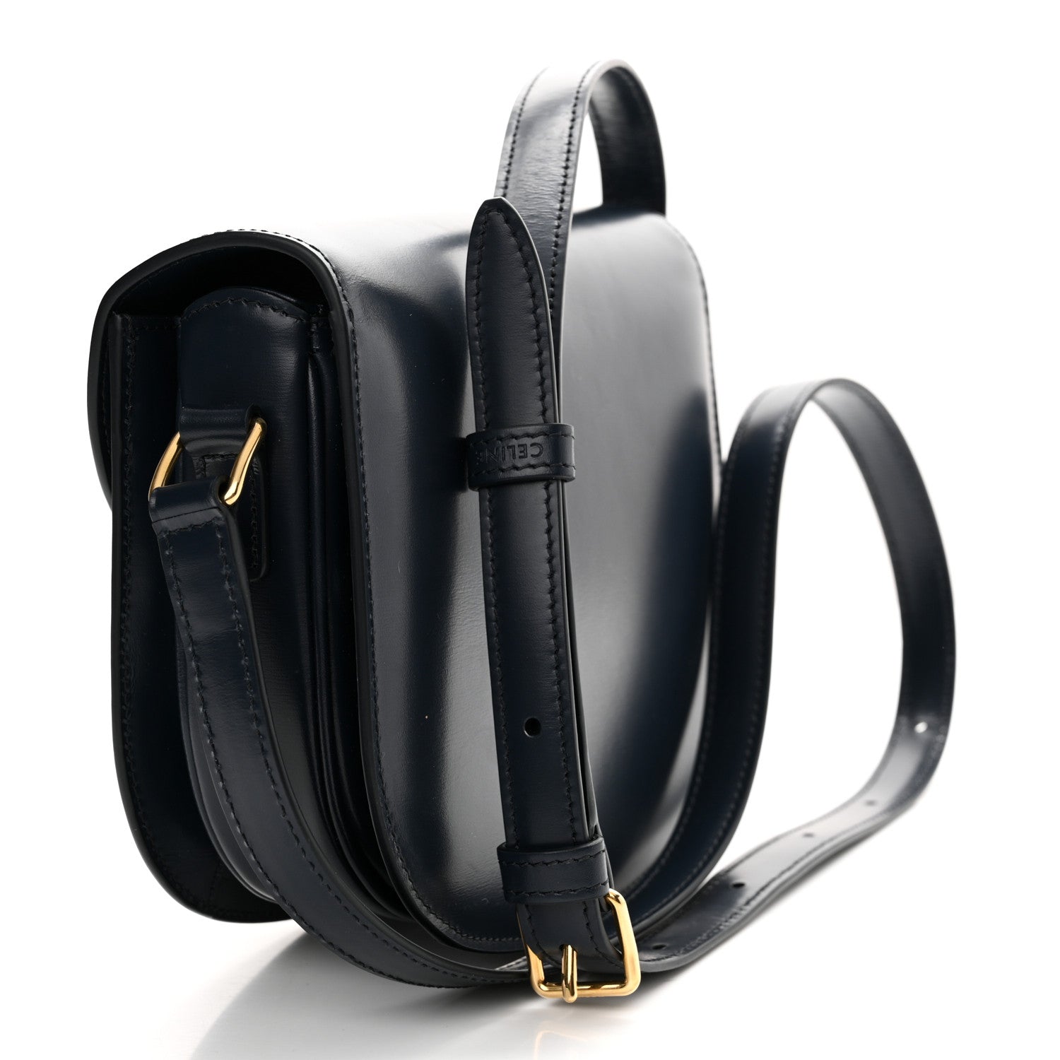 Celine Shiny Calfskin Teen Besace Navy Blue 3 of 13