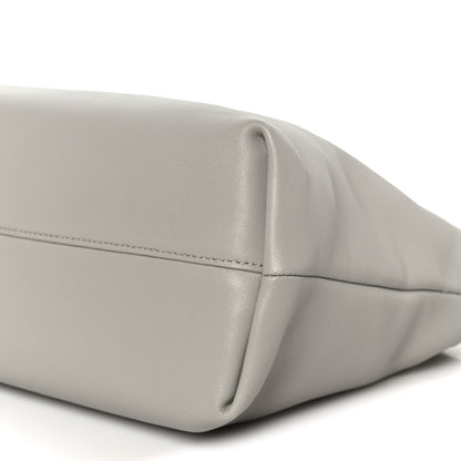 Loewe Mellow Nappa Donut Chain Medium Flamenco Knot Clutch Shell Grey 10 of 10