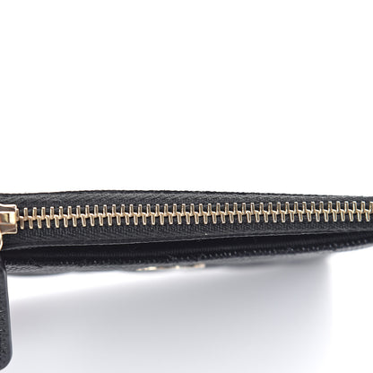Chanel Caviar Quilted CC Zip Card Holder Black 8 of 9
