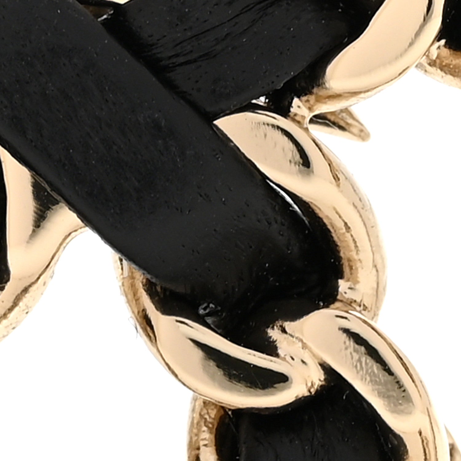 Chanel Lambskin Pearl Strass Sergeant Chanel Brooch Black Gold 4 of 4