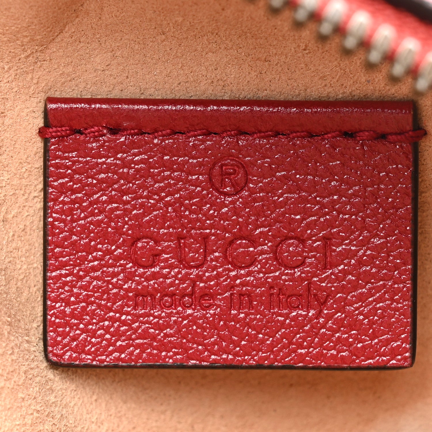 Gucci Glazed Calfskin Matelasse Heart Mini GG Marmont Round Shoulder Bag Romantic Cerise 6 of 11