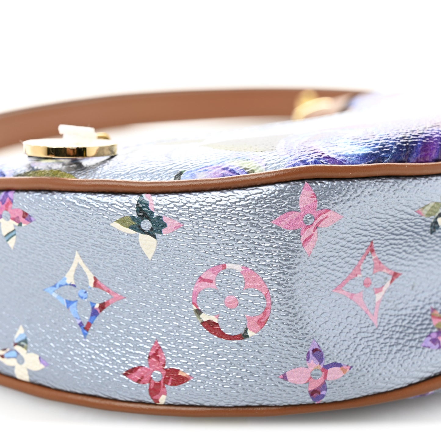 Metallic Monogram LV Garden Loop PM Blue