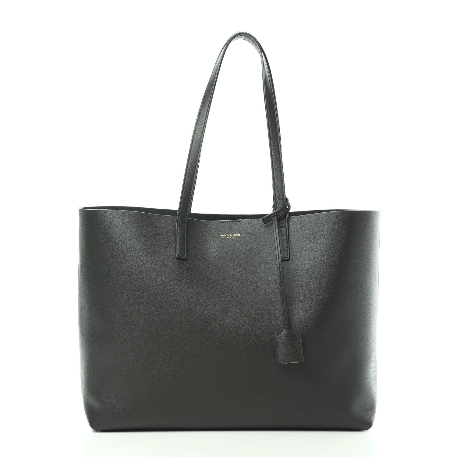 Saint Laurent Calfskin Large Shopping Tote Dark Green 2 of 11