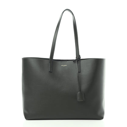 Saint Laurent Calfskin Large Shopping Tote Dark Green 2 of 11