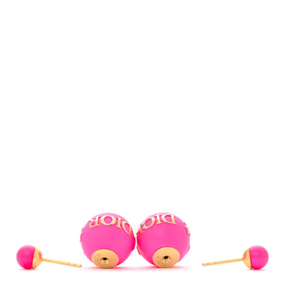 Christian Dior Mise En Dior Tribal Earrings Hot Pink 3 of 5