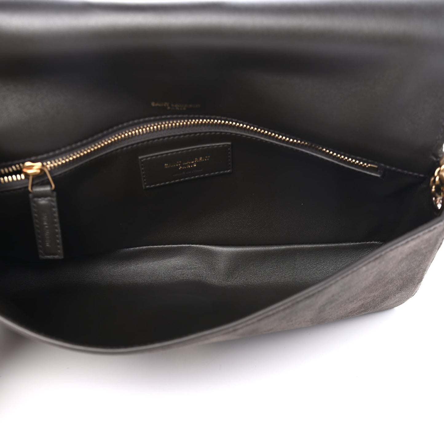 Suede Monogram Tassel Kate 99 Pebble