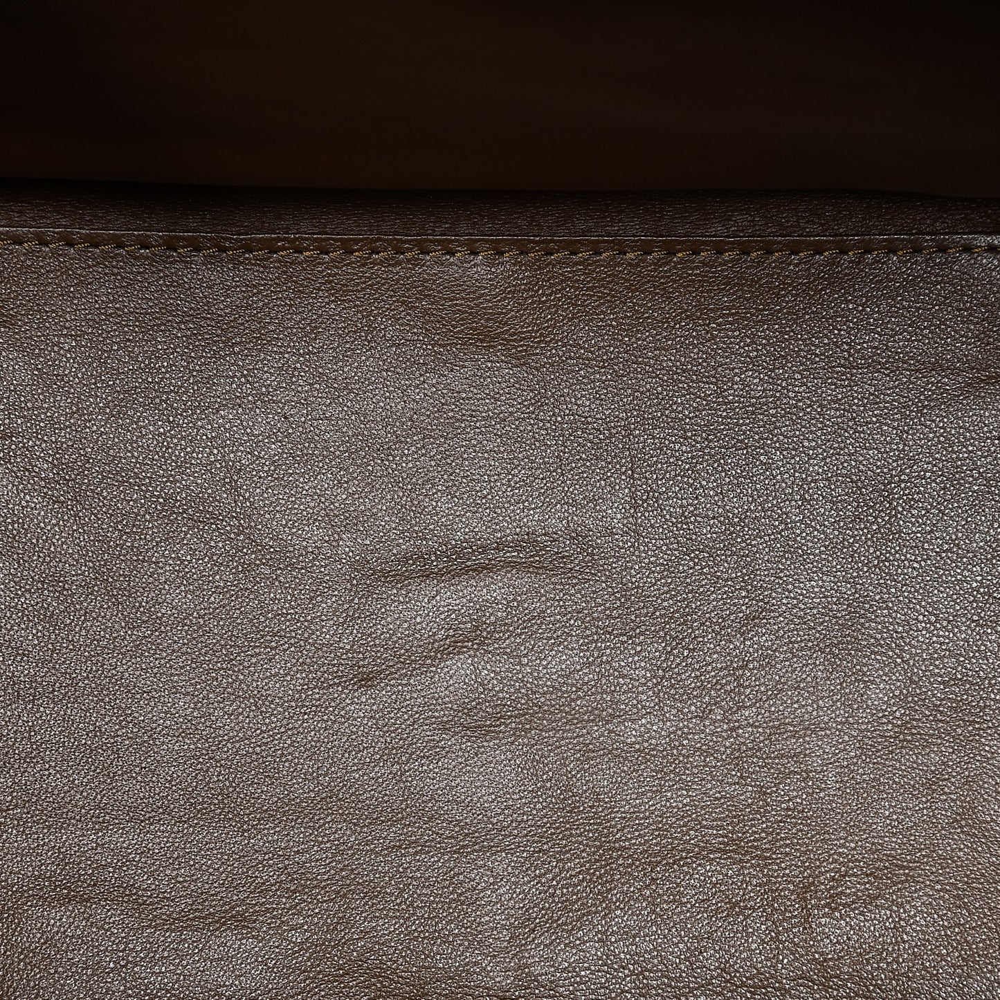 Smooth Calfskin Mini Tri-Color Luggage Brown