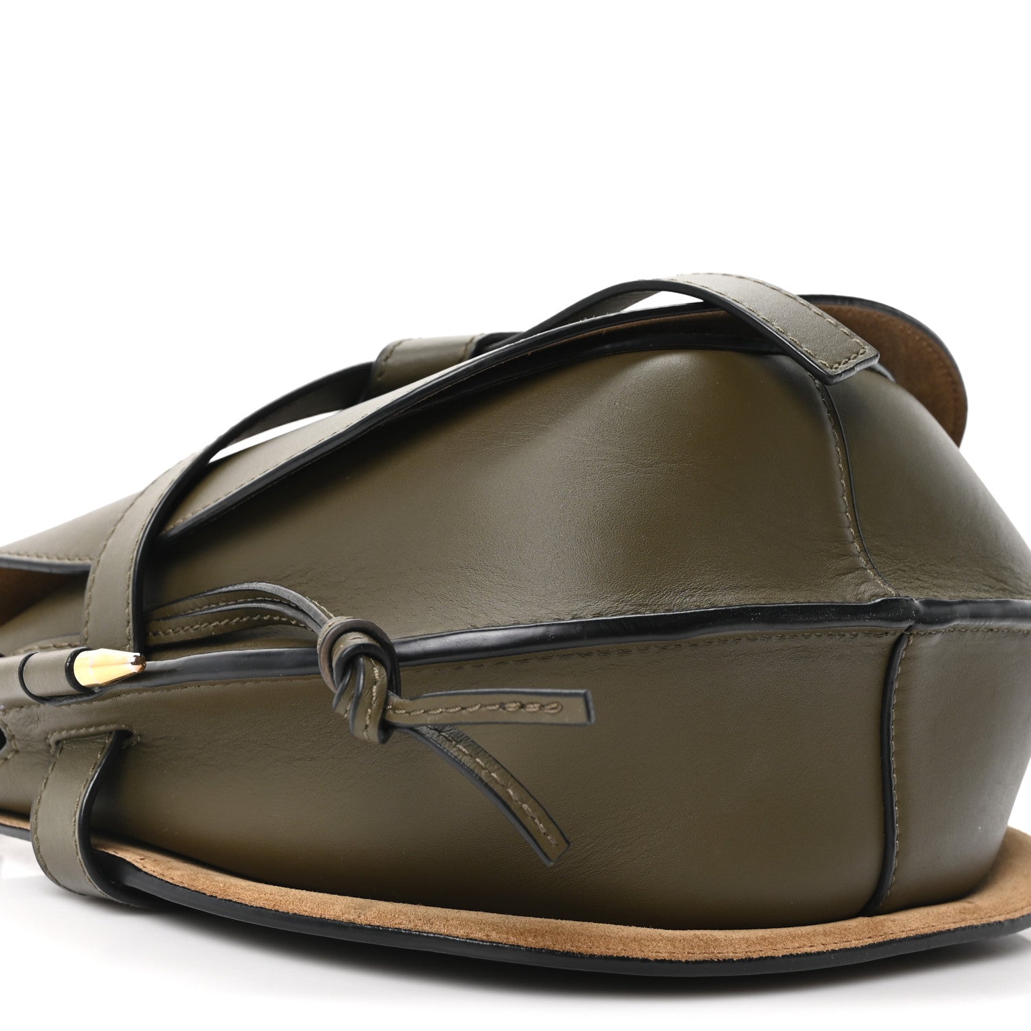 Loewe Calfskin Jacquard Small Gate Dual Bag Autumn Green 8 of 9