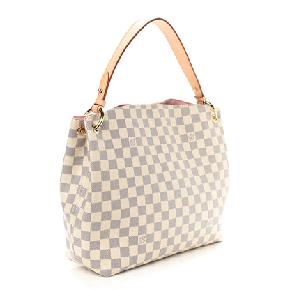Louis Vuitton Damier Azur Graceful PM Rose Ballerine 3 of 10