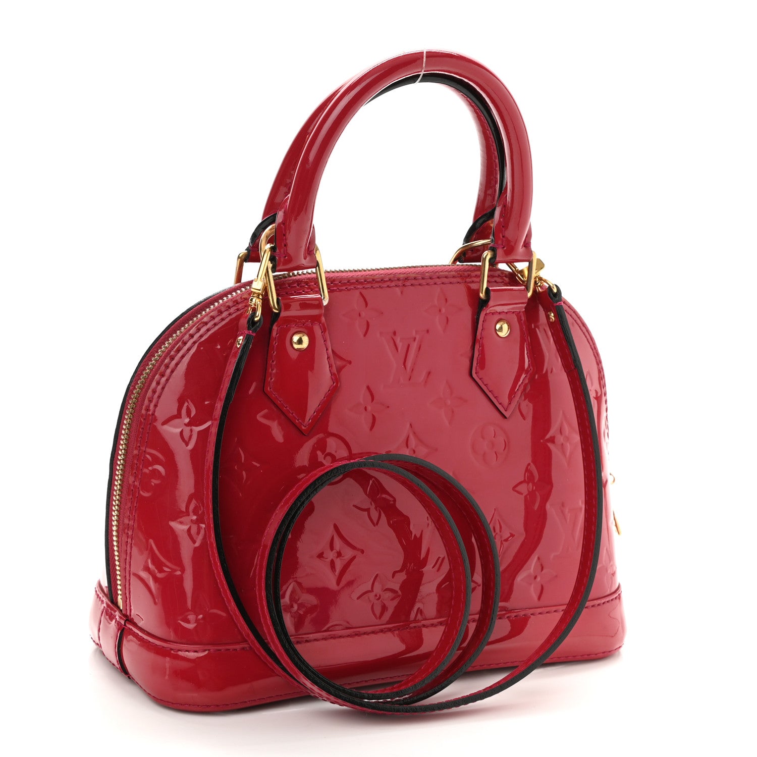 Louis Vuitton Vernis Alma BB Cherry 3 of 10