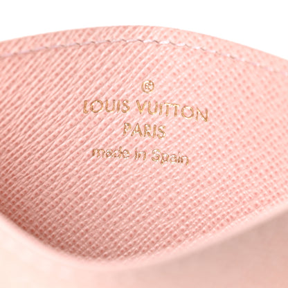 Louis Vuitton Damier Azur Daily Card Holder Rose Ballerine 6 of 6