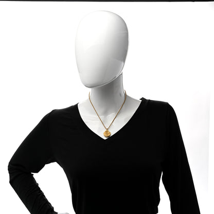 Christian Dior Metal Shell Necklace Gold 2 of 4
